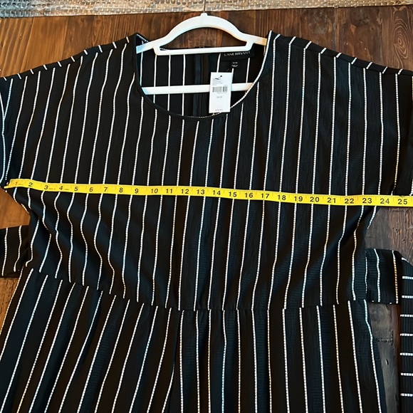 Lane Bryant 18/20 Black & White Pinstripe Jumpsuit - Picture 8 of 17
